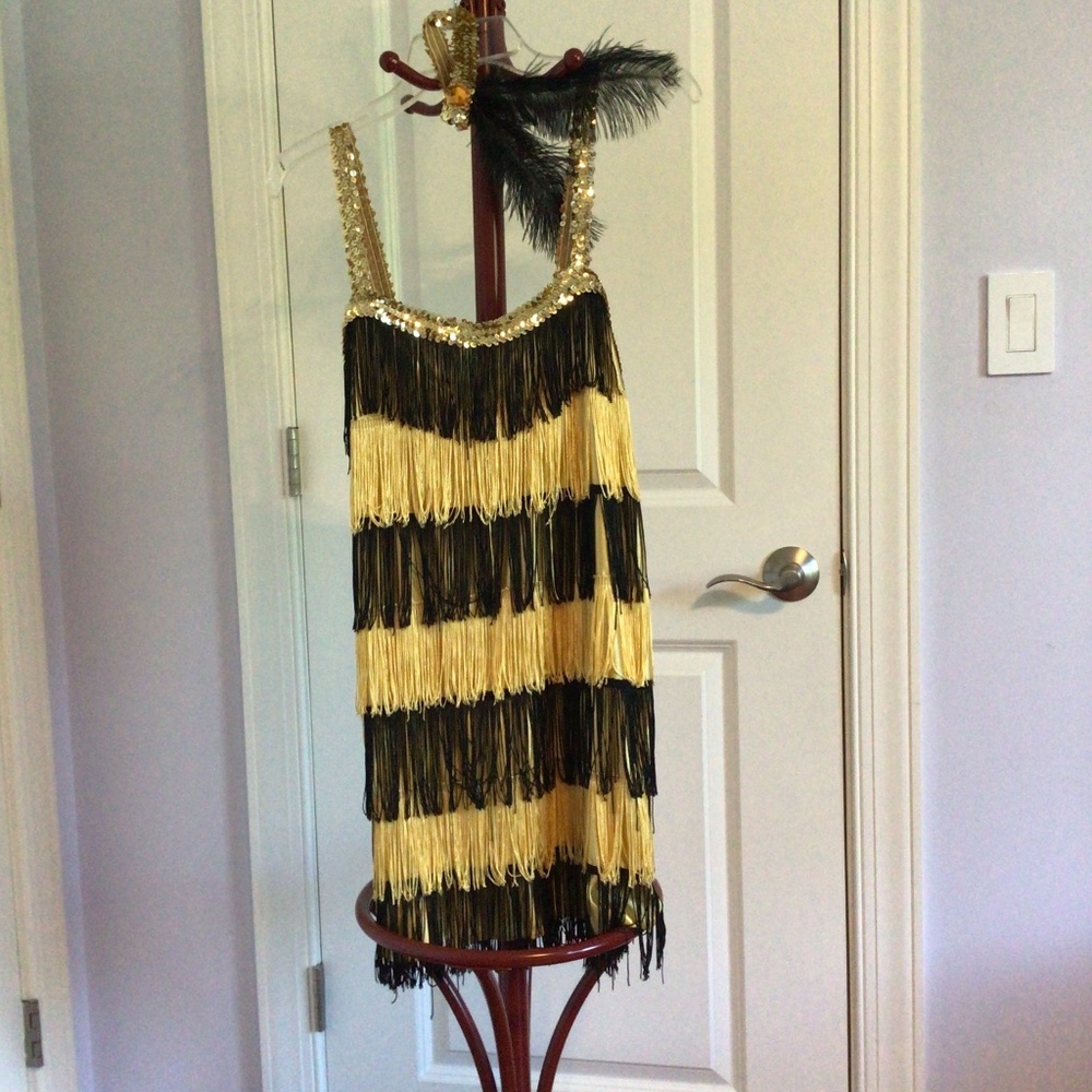 Flapper Costume, Womens Sz M